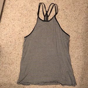Black and white stripped Hollister tank blouse.